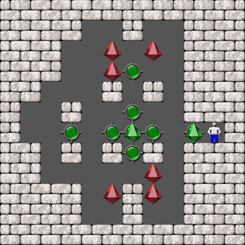 Сокобан More Bugs collections уровень 628